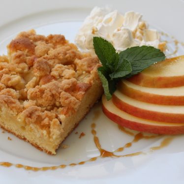 Apfelstreusselkuchen im Backblech